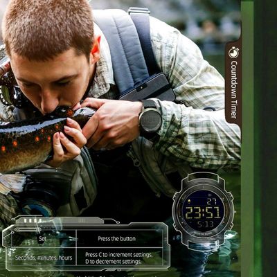 Relógio Digital Laker 2 50M Esportivo Masculino De Pulso
