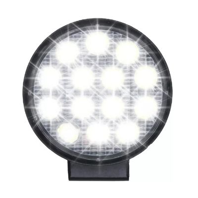 Farol Auxiliar de Led Redondo 12v/24v 6000k 42W 14 Leds
