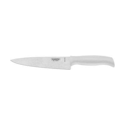 Faca Chef Tramontina Profit com Lâmina em Aço Inox e Cabo de Polipropileno Branco 7"