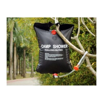 Ducha Solar 20 Litros Portatil Shower Camp Chuveiro Aquecimento Acampamento Camping Praia Pesca Completo Praticidade Tot