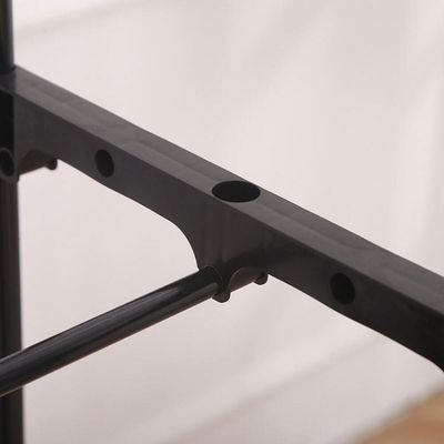 Cabideiro Arara De Roupa 2 Prateleiras Sapateira Organizador Varal Guarda Roupa Quarto Luxo