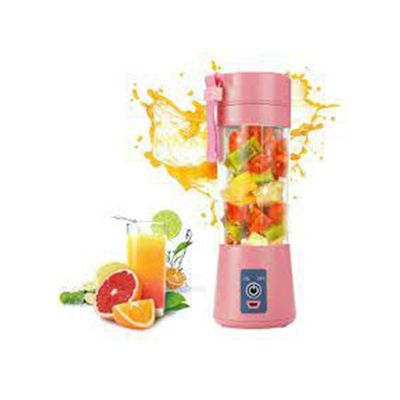 Mini Liquidificador Portátil Bateria Recarregavel - Rosa