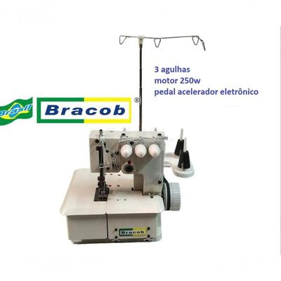 Máquina De Costura Galoneira 3 Agulhas Portátil Branco 220v 220V
