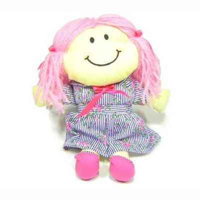 Boneca de Pano - Pequena - Multicolorida - 100% Artesanal