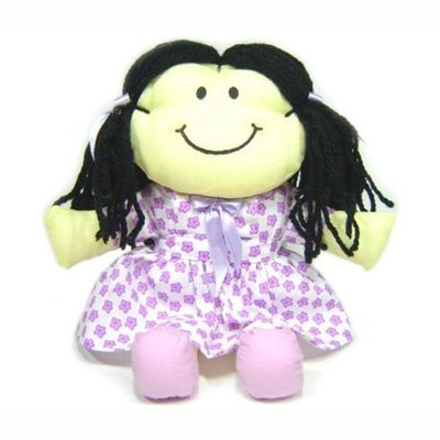 Boneca de Pano - Pequena - Multicolorida - 100% Artesanal