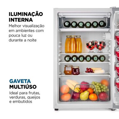 Frigobar Mondial 120L Porta Reversível Branco FGB-01-W120 110V