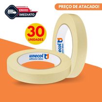 Fita Crepe Atacado 18mm x 10 Metros Uso Geral Artesanato Pintura - Kit 30 Rolos para