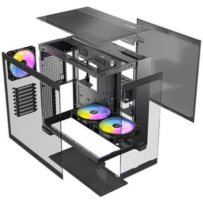 Gabinete Gamer Antec C8 Argb Lateral Vidro Temperado Micro-atx-atx-mini-itx-e-atx 3 Fans 120mm Ar