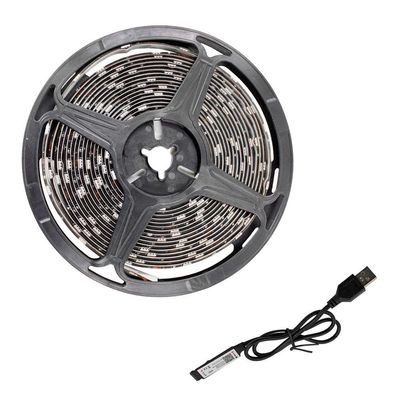 Fita Led Rgb Controle Celular 5 Metros 5v Usb Com Controle Para Tv Pc Decoração