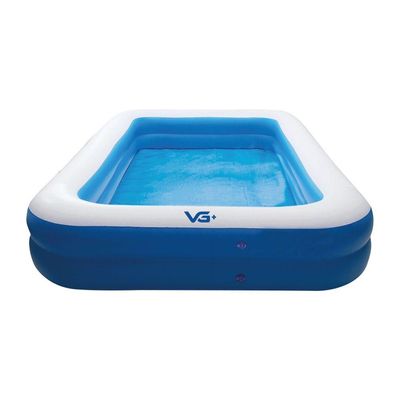 Piscina Inflável Retangular Azul 302 Litros 150 Cm Com Bomba E Forro Pvc Vg+