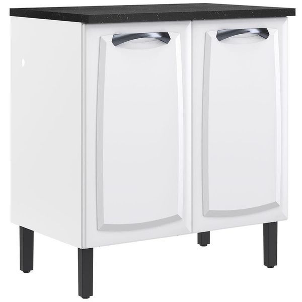 Balcão Duplo Itatiaia New Premium com 2 Portas e 2 Prateleiras - 80cm de largura Branco