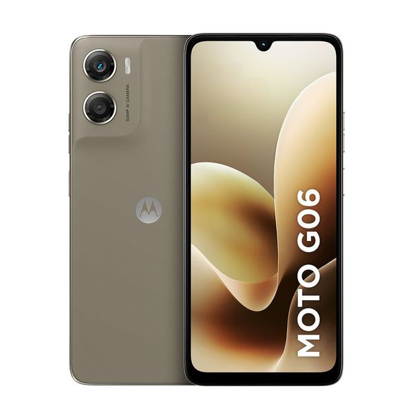 Smartphone Moto G06, Câmera 50 MP, 256 GB, 4G, XT2523 bege