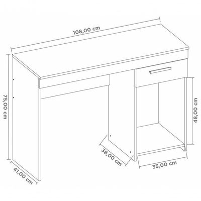 Mesa Para Computador Office Nt 2070 Preto - Notável