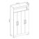 Armário Multiuso Nt 4040 - Freijó / Off White - Notável