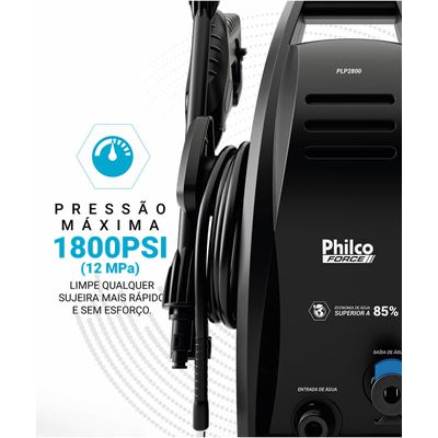 Lavadora de Alta Pressão 1800psi Philco Force 1600W PLP2800 220V