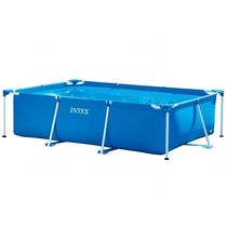 Piscina Estrutural Retangular 2.282 Litros Com Filtro 110v Intex