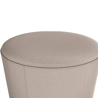 Puff Banqueta Redondo Luxo Copenhage Matrix Veludo Capuccino