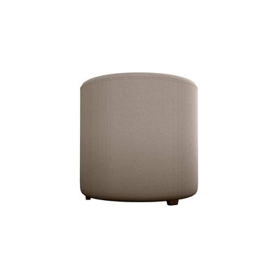 Puff Banqueta Redondo Luxo Copenhage Matrix Veludo Capuccino