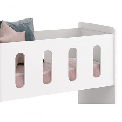 Mini Berço 3 Em 1 Zain/moisés Branco Fosco - Reller