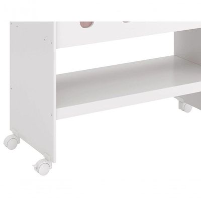 Mini Berço 3 Em 1 Zain/moisés Branco Fosco - Reller