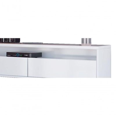 Rack Suspenso Para Tv Life 1.36 Branco Acetinado - Móveisaqui