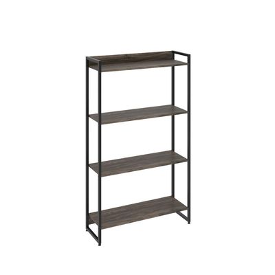Estante Multiuso Para Escritório Industrial 04 Prateleiras Areta 145x80cm C01 Onix- Lyam Decor