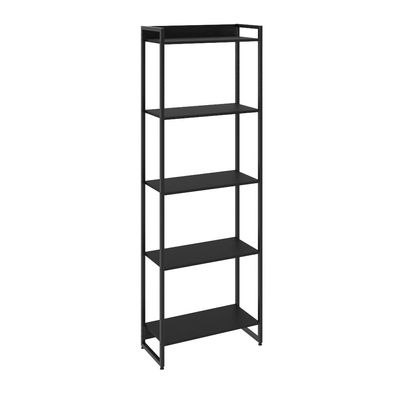 Kit 3 Estantes Multiuso Escritório Industrial 5 Prateleiras Areta 186x60cm C01 Onix - Lyam Decor