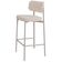 Kit 02 Banquetas Alta Bar Cozinha Sala De Jantar Aço Branco Kaira C01 Linho Palha - Lyam Decor