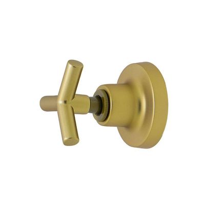 Acabamento Registro Dourado Fosco Padrão Deca Pressão E Gaveta Metal Luxo