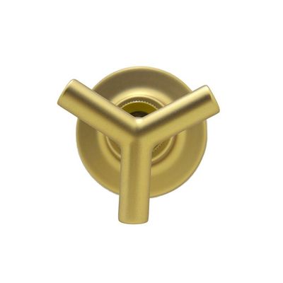 Acabamento Registro Dourado Fosco Padrão Deca Pressão E Gaveta Metal Luxo