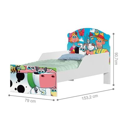 Mini Cama Fazendinha E Vaquinha Com Colchão