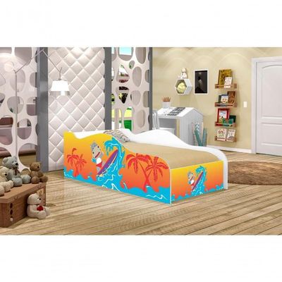 Mini Cama Fun Surfista Infantil Com Colchão