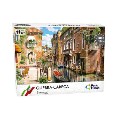 Quebra-Cabeça - 1000 peças - Veneza - Pais e Filhos