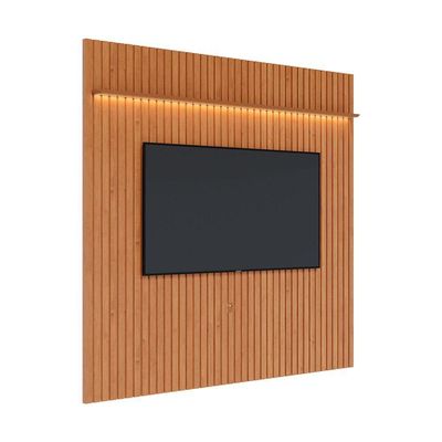 Painel Para Tv Ripado Flow Led Nature - Móveisaqui