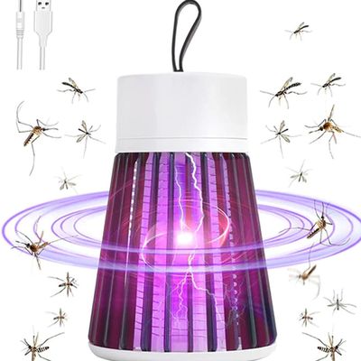 Luminária Lâmpada LED Repelente Elétrico Armadilha Ultravioleta Mata Mosquito USB