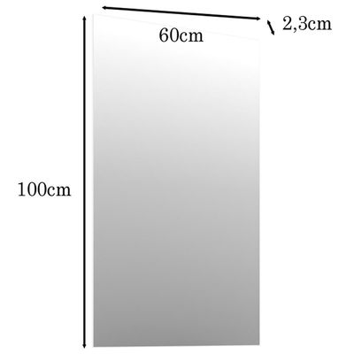 Espelho Para Banheiro Com Painel Branco 60x100 B06 Delta - Lyam Decor