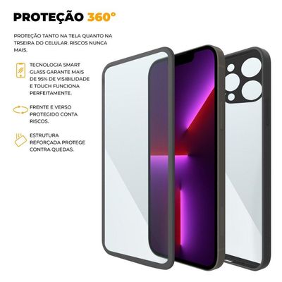 Capa 360 para iPhone 13 Pro - Preta - Gshield