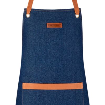 AVENTAL LE CREUSET DO CHEF EM ALGODÃO JEANS 45003007760800