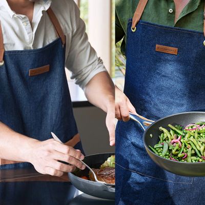 AVENTAL LE CREUSET DO CHEF EM ALGODÃO JEANS 45003007760800