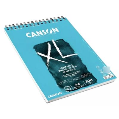 Bloco Espiralado XL A4 300g/m² Aquarelle 30 Folhas - Canson