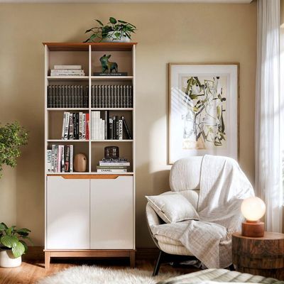 Livreiro Ej Off White Com Freijo