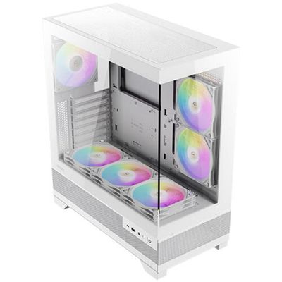 Gabinete Gamer Antec Cx700 Rgb Elite White Lateral Vidro Temperado 4mm Atx-micro-atx-itx 6 Fans 1