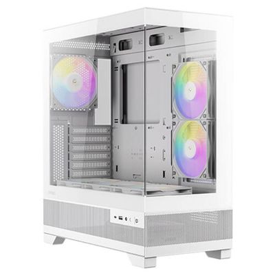Gabinete Gamer Antec Cx700 Rgb Elite White Lateral Vidro Temperado 4mm Atx-micro-atx-itx 6 Fans 1