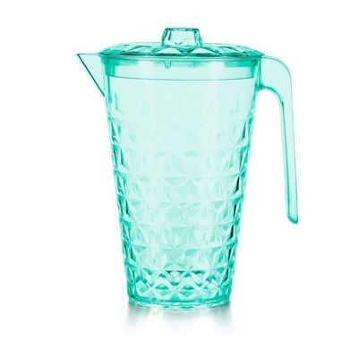 Jarra Cristal Com Tampa 2 Litros Azul