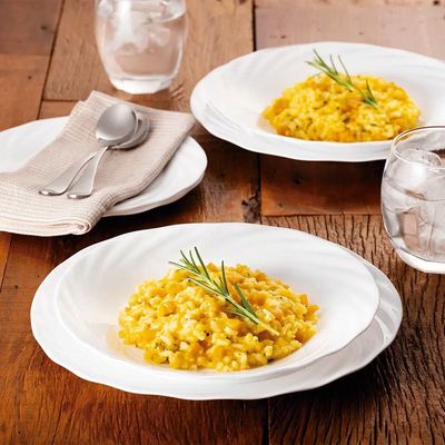 Conjunto 2 Pratos Duralex Jasmim Fundo Sopa 24cm - Nadir