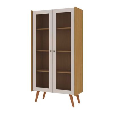Cristaleira Vórtice 2 Portas Vidro 3 Prateleiras 80cm Genialflex n/a