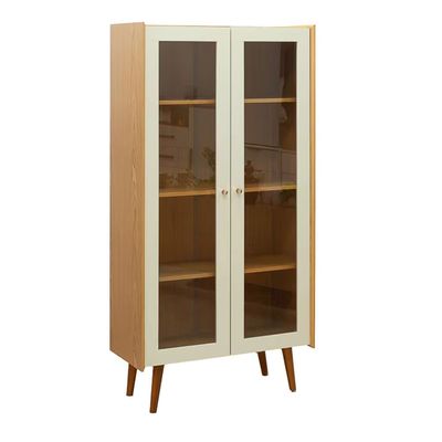 Cristaleira Vórtice 2 Portas Vidro 3 Prateleiras 80cm Genialflex n/a