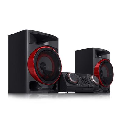 Mini System XBOOM 2350W RMS CL87 Karaokê DJ Set Party Speake LG Vermelho com Preto / Bivolt