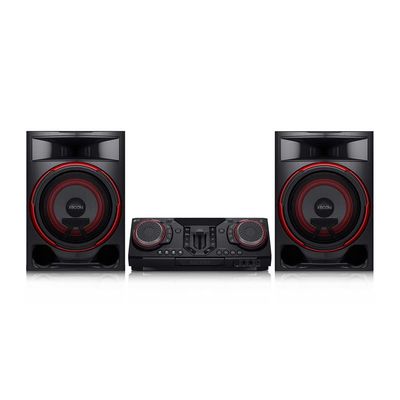 Mini System XBOOM 2350W RMS CL87 Karaokê DJ Set Party Speake LG Vermelho com Preto / Bivolt