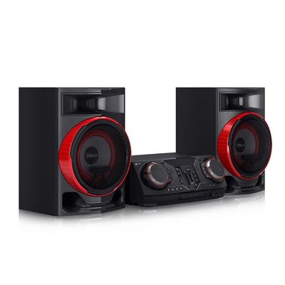 Mini System XBOOM 2350W RMS CL87 Karaokê DJ Set Party Speake LG Vermelho com Preto / Bivolt